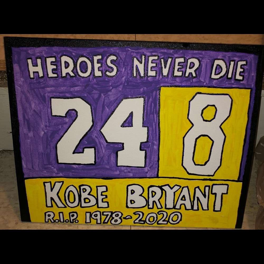 Tribute to Kobe Bryant painting